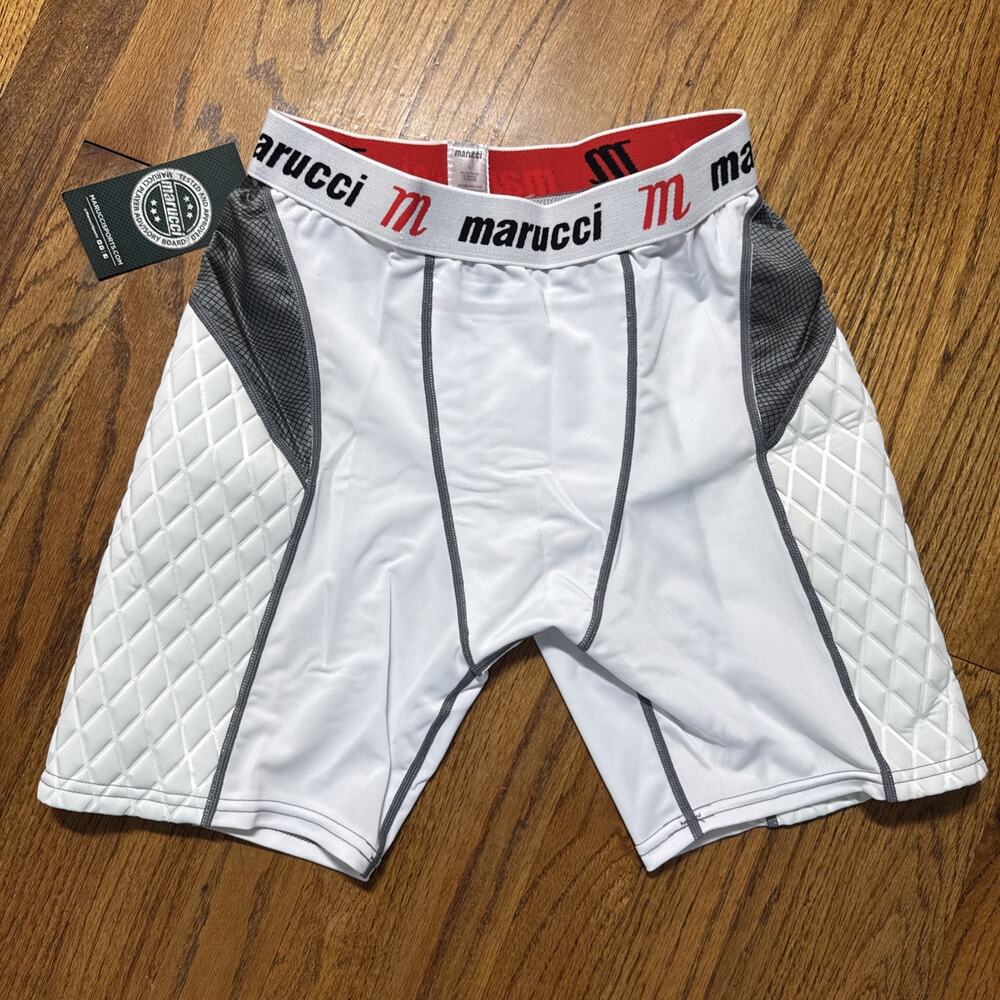 New Marucci Men's Adult Elite Padded Slider Shorts Size L C21